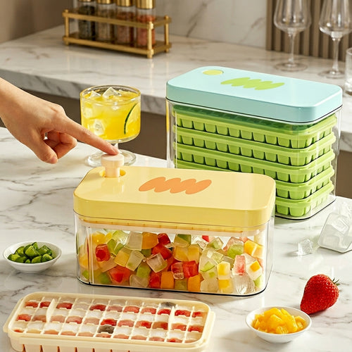 Food Grade Press Ice Tray Large Storage Ice Making Mold